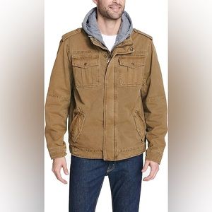 Men’s Levi’s Sherpa Lined Utility Trucker Jacket with Removable Hood XL